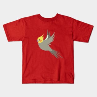 Flying cockatiel Kids T-Shirt